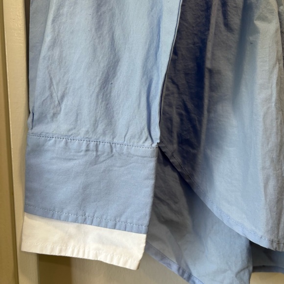 LOFT versa Light Blue Cotton Button Down Shirt Size XS - Picture 4 of 9
